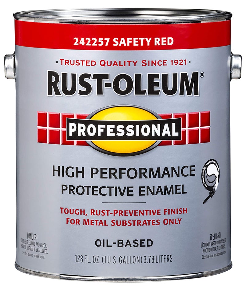 رست أوليوم RUST-OLEUM 242257 مينا حماية أحمر احترافي جالون آمن - Image 1